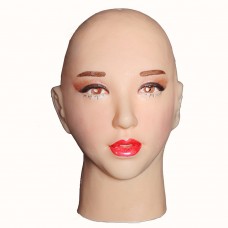 (A1) Quality Handmade Soft Silicone Realist Full Head Female/Girl Crossdress Sexy Doll Face Cosplay Mask (A1) Quality Handmade Soft Silicone Realist Full Head Female/Girl Crossdress Sexy Doll Face Cosplay Mask